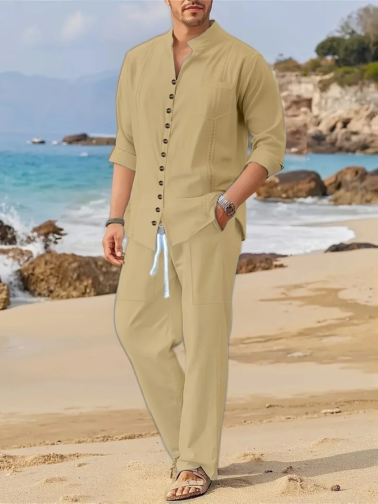 Micah – Modisches Strand Zweiteiler Set