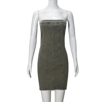 Helen – Rückfreies Denim-Kleid für den Sommer