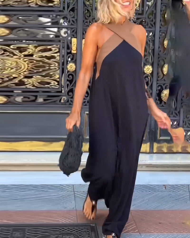 SIENNA | Elegantes Kleid mit offener Rückseite und modischem Kreuzhals