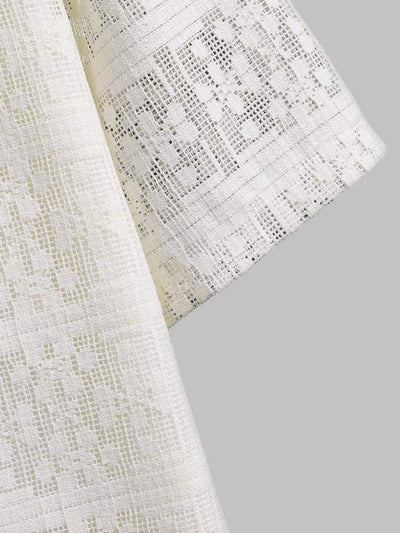 Agapito - Trendiges geometrisches Karomuster-Hemd mit kurzen Ärmeln