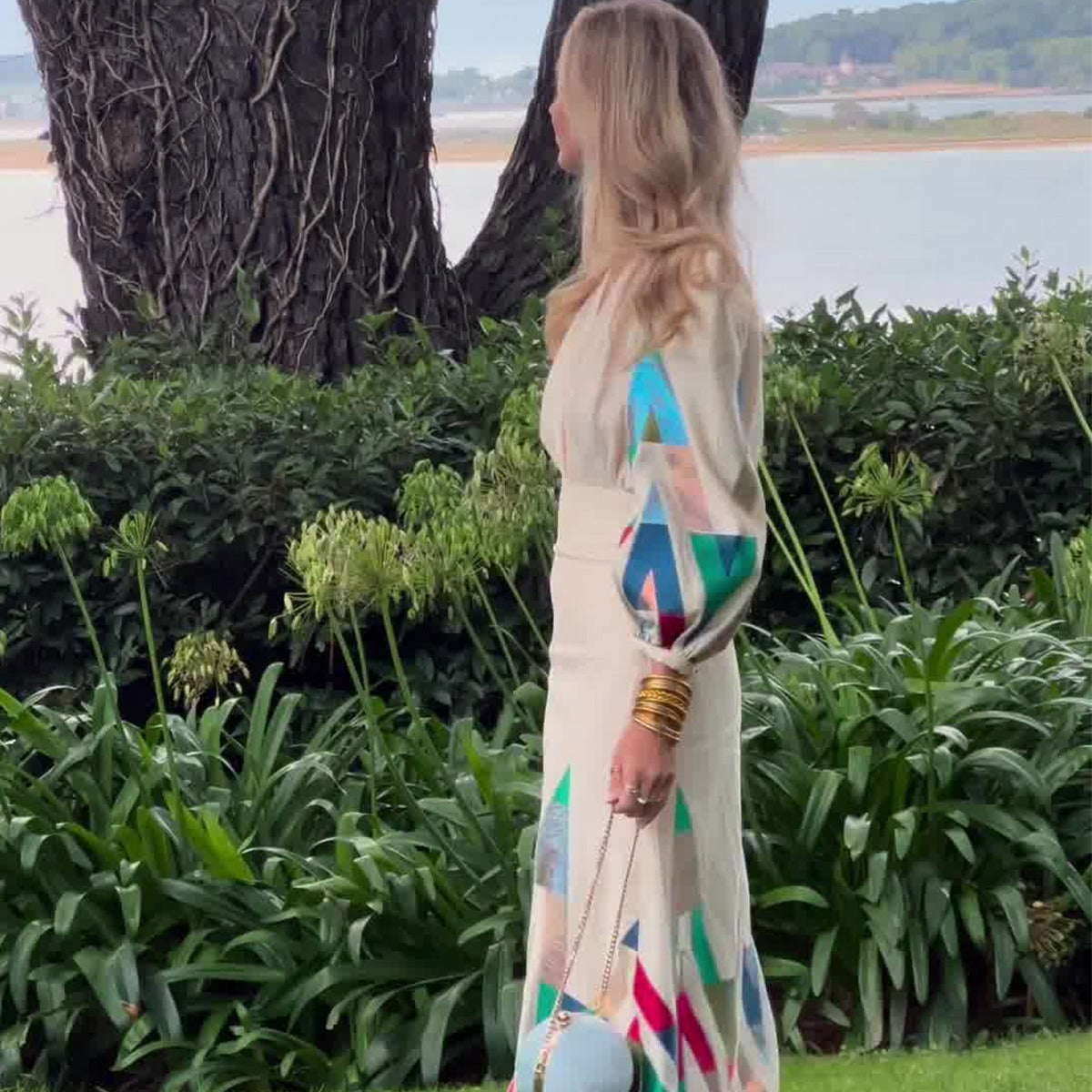 Joan – Modisches Kleid im temperamentvollen Stil mit Druckdesign