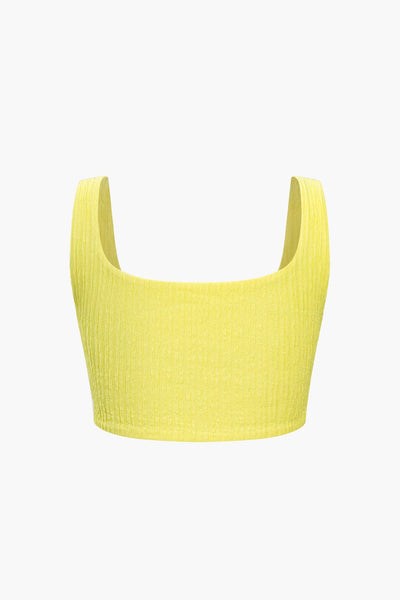 Nadine | Eleganter Twisted-Skirt-Zweiteiler mit Crop-Top