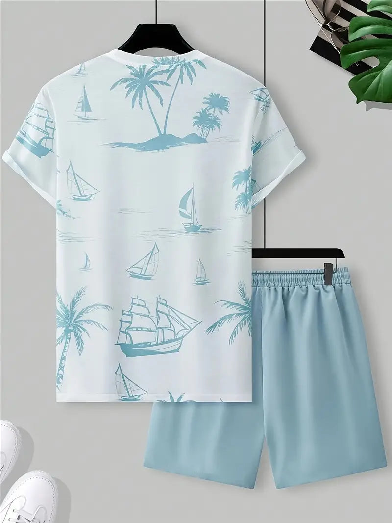 Barea – Elegant Sommer Zweiteilig Gedruckt  Set