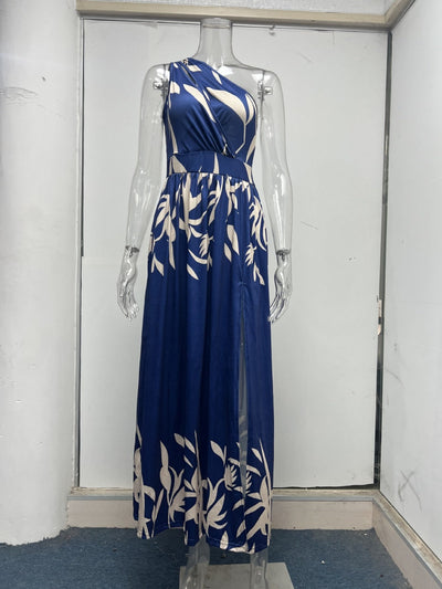 Heidi Mode | Ärmelloses Kleid mit hoher Taille und Öffnung