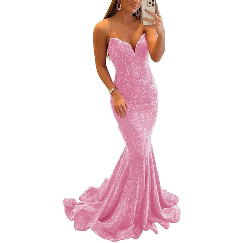 Patricia – Funkelnde Abendkleider für Frauen mit sexy langem Prom-Kleid