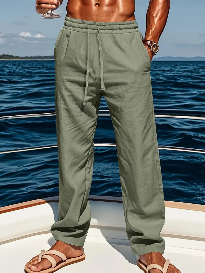 Babaev - Stilvolle Leinen Hosen