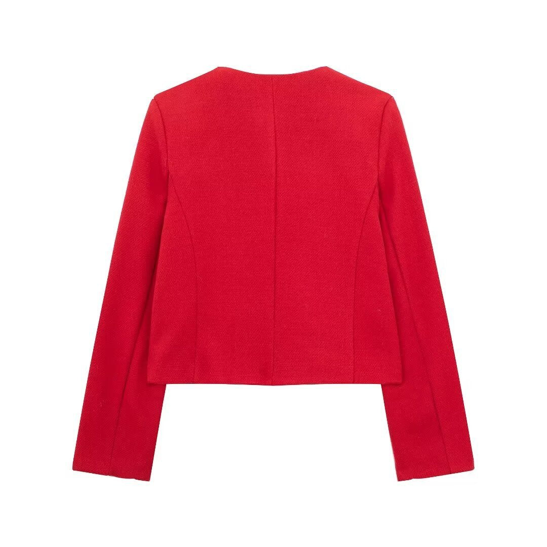 Seraphina - Modischer Kurzmantel mit Umschlagbesatz Alleskönner