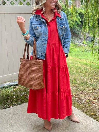 Amara | Maxi Kleid aus Baumwolle für den Alltag