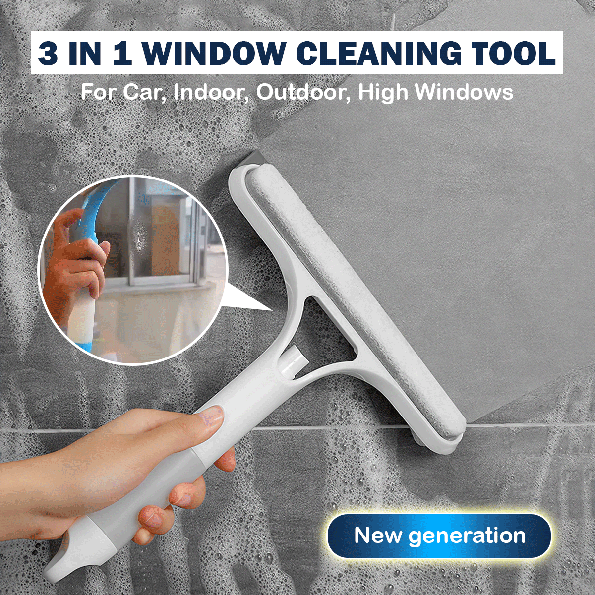 1+1 Gratis | ShineMaster™ 3-in-1 Fensterreinigungswerkzeug