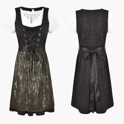 Traditionelles Midi Dirndl kleid für Damen - Oktoberfest 2025