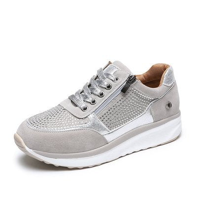 Damen Sneaker Freizeit Komfort Flache Turnschuhe Atmungsaktiv