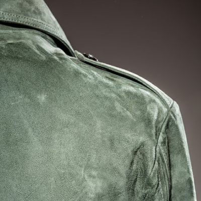 Marko | Revers Zipper Wildleder Jacke