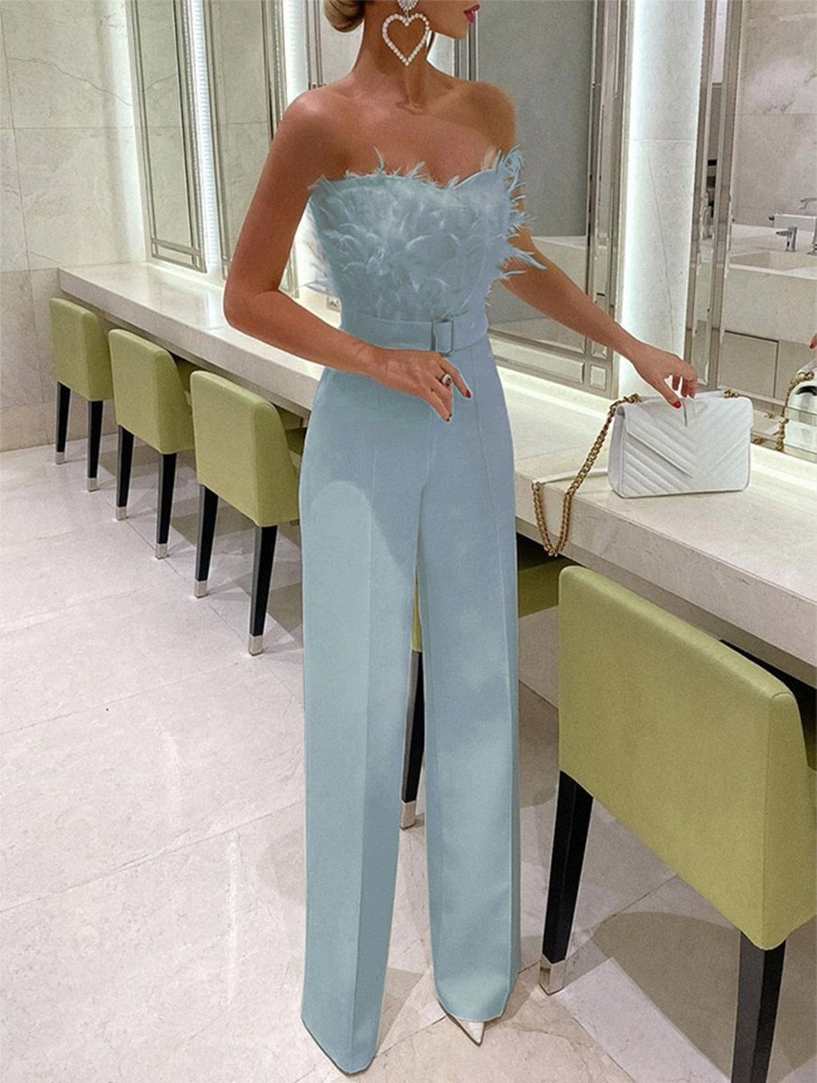 Frola - Bandeau-Jumpsuit, elegant