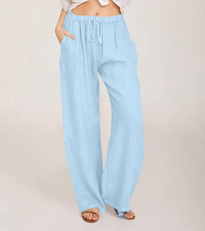 Maialen – Leinenhose Mit Weitem Bein Für Den Sommer