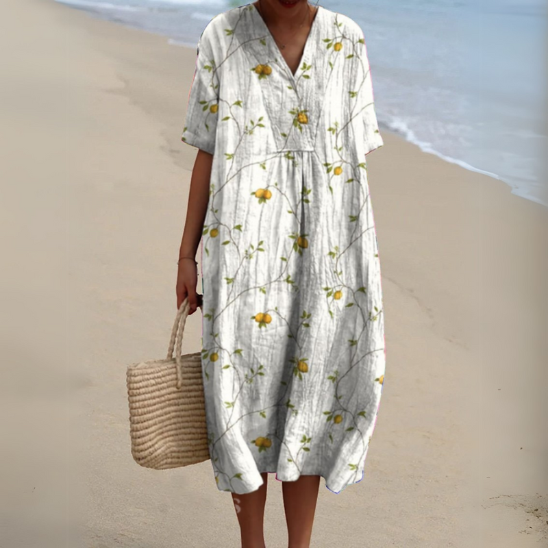 Lora - Bunt Geblümtes Sommerkleid