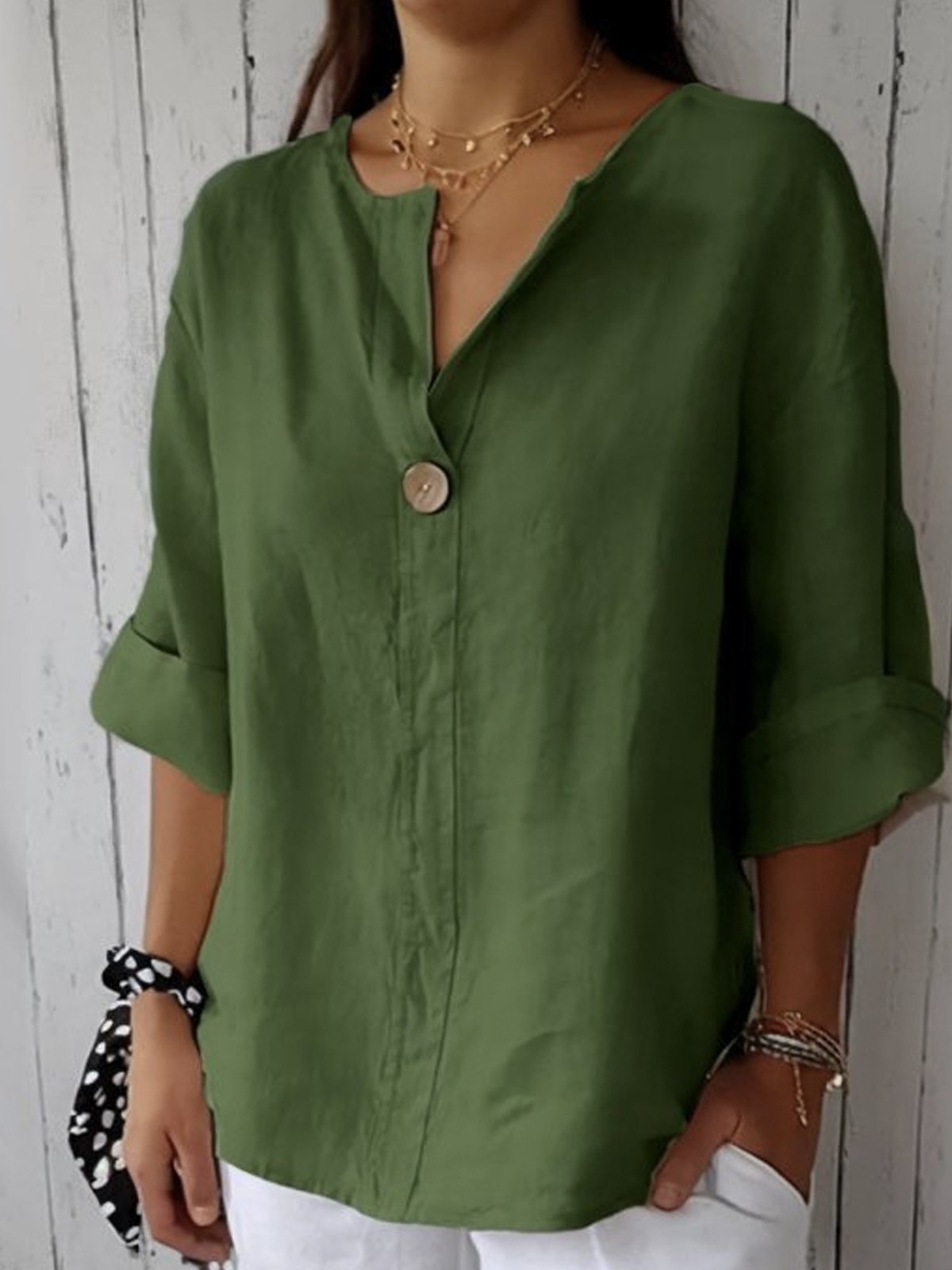 Lara | Stylische Bluse mit V-Ausschnitt