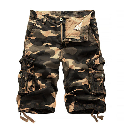 Denis – Cargoshorts mit Camouflage-Druck in Kniehöhe