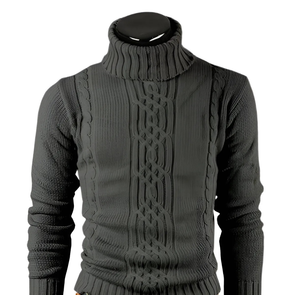 Auguste – Warmer Strickpullover mit Rollkragen