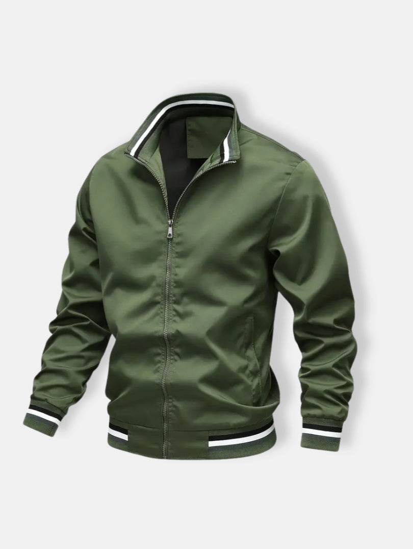 Herren Reißverschluss Lässige Bomberjacke | Langarm