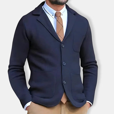 Herren Lässiger Strick Blazer | Schlanke Passform