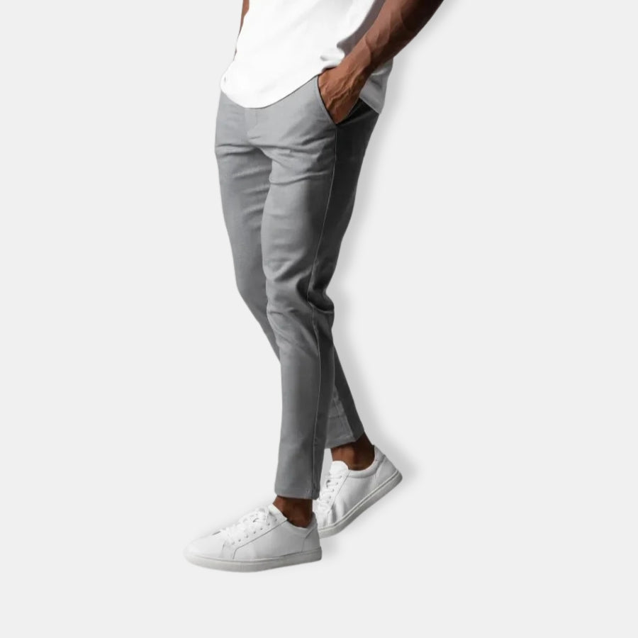 Herren Lässige Slim Fit Hose | Mit Seitentasche