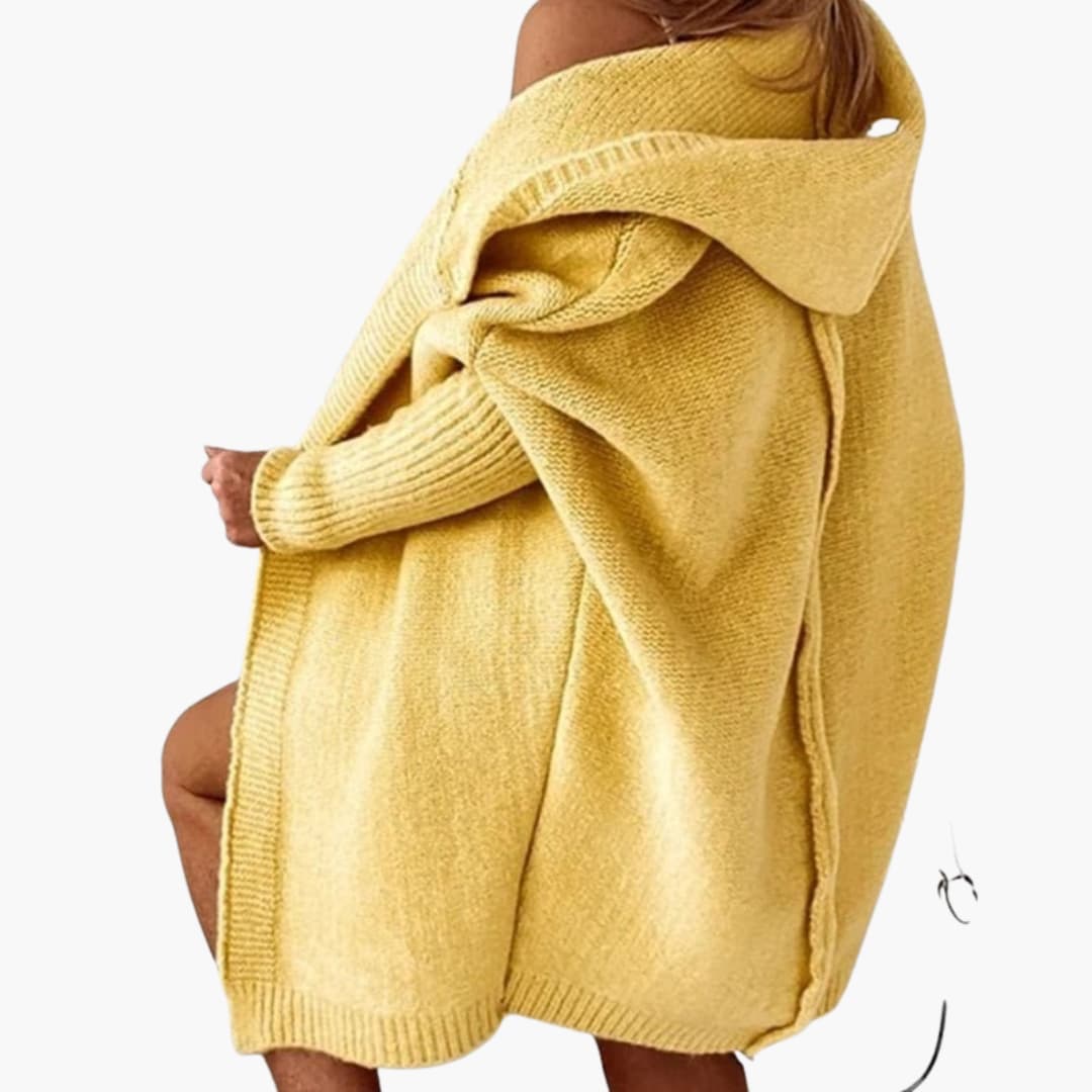 Strick Cardigan mit Kapuze für Damen