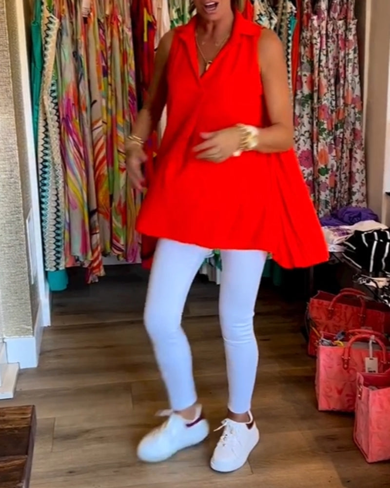 Rowland - Ärmelloses Oberteil Mit Rüschen