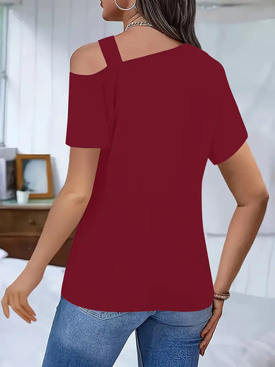 Nektaria - Kurzärmeliges Lässig Top