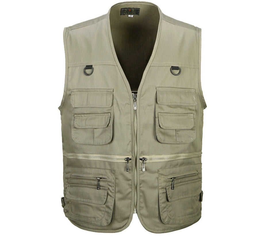 Brian – Anglerweste für Outdoor-Arbeiten aus hochwertigem Polyester-Baumwolle