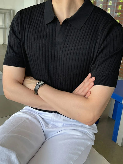 Avgustin – Lässiges Kurzarm Polo Hemd