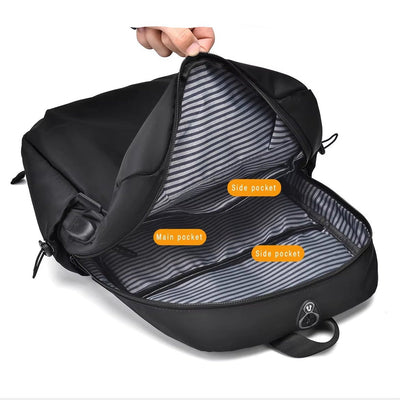 Herren Leichtgewicht Laptop Reise Rucksack | Mehrere Fächer