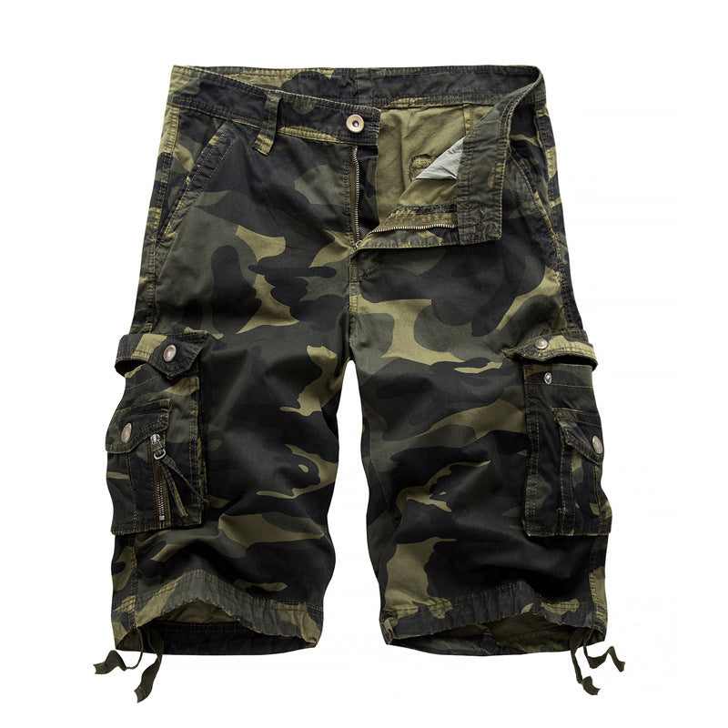 Denis – Cargoshorts mit Camouflage-Druck in Kniehöhe