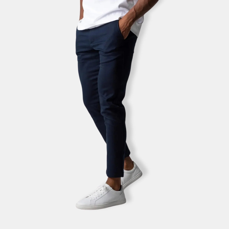 Herren Lässige Slim Fit Hose | Mit Seitentasche