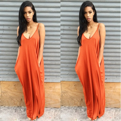 Sandra – Langes Sommerkleid für Damen in Übergröße