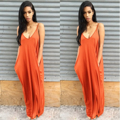 Sandra – Langes Sommerkleid für Damen in Übergröße