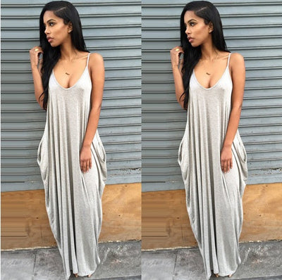 Sandra – Langes Sommerkleid für Damen in Übergröße