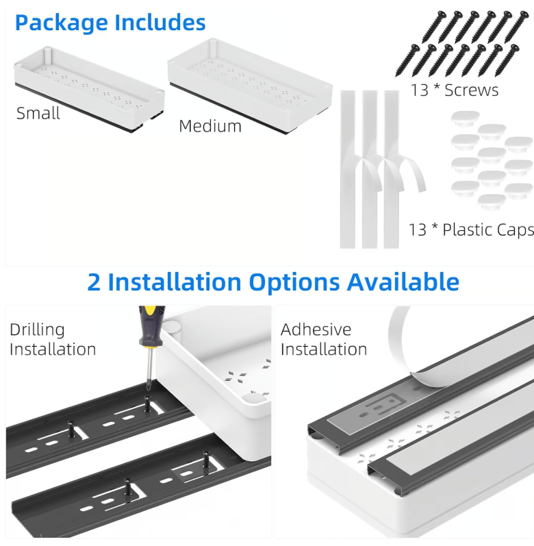 RegalGleiter™ Einfach zu Installierender Organizer