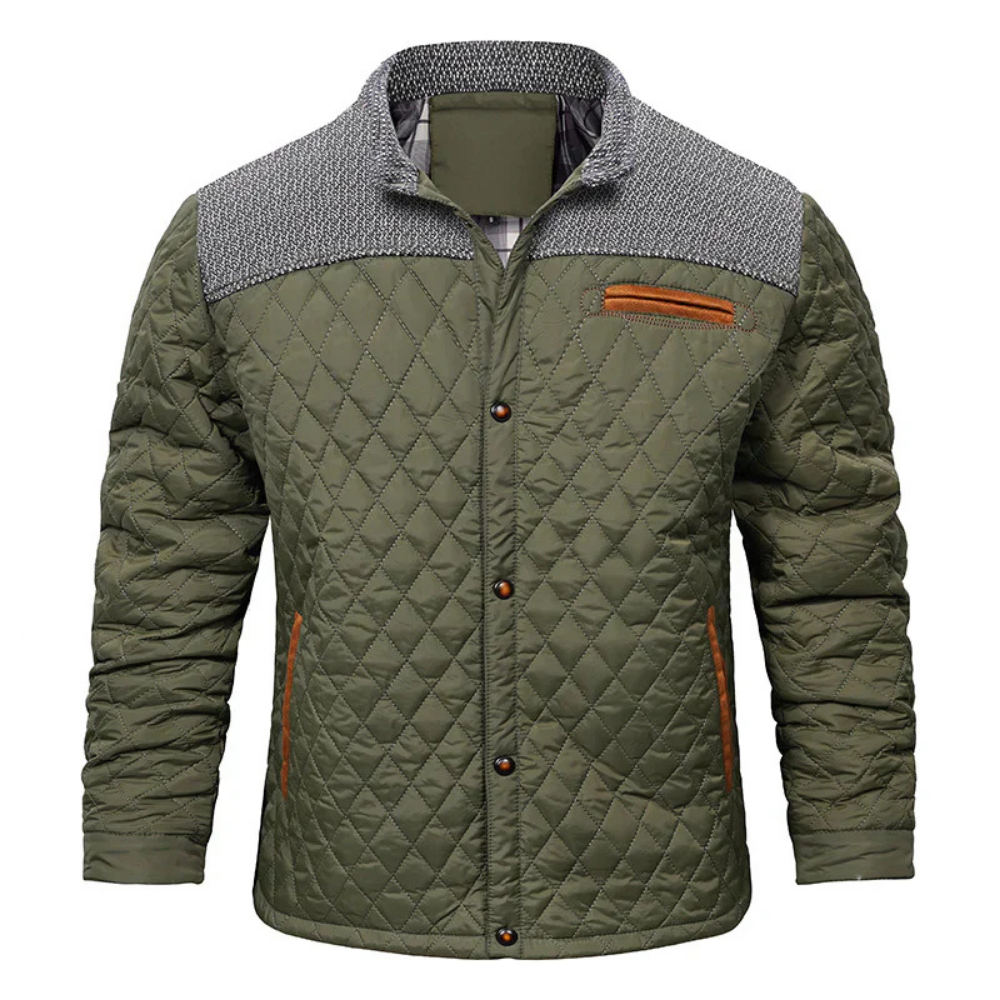Ludwig – Gepolsterte Herrenjacke mit Rautenmuster