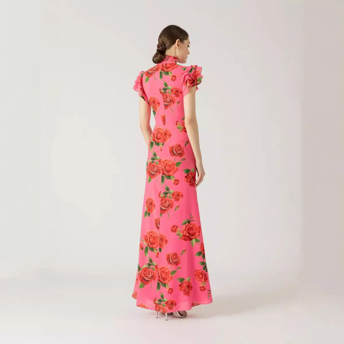 Julia – Ärmelloses lässiges gedrucktes Kleid im nationalen Stil