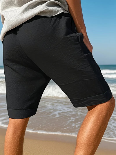 Callan – Lässige Leinen Shorts Mit Tasche