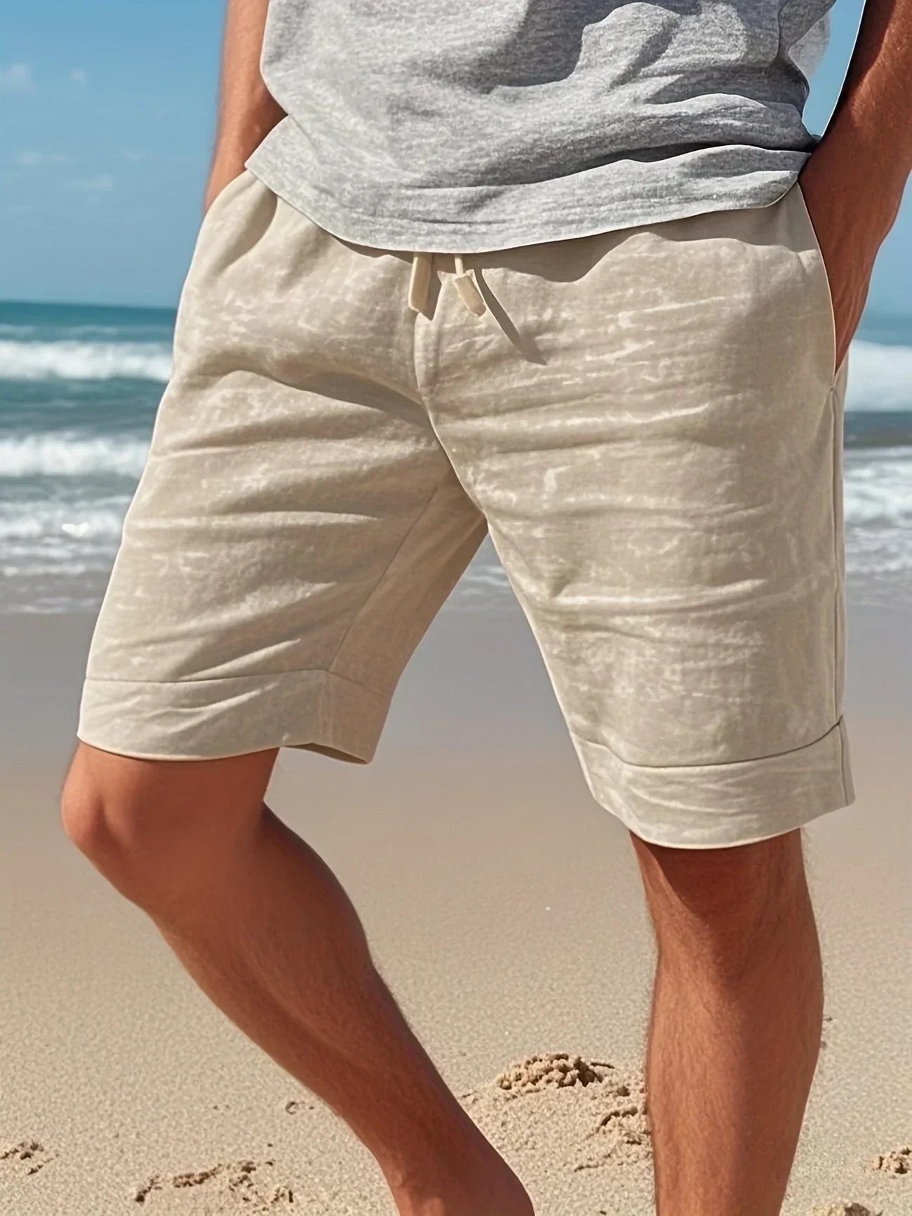 Callan – Lässige Leinen Shorts Mit Tasche