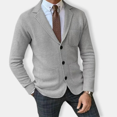 Herren Lässiger Strick Blazer | Schlanke Passform