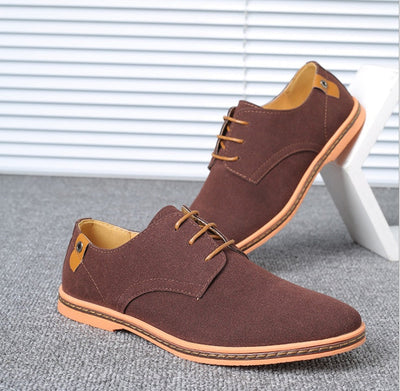 Klassische Herren-Derby-Schuhe in Grau – Elegantes Design aus Wildleder