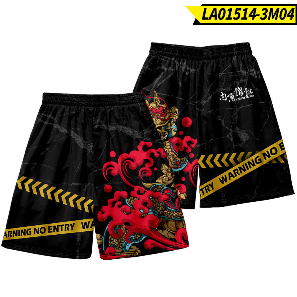 Joel – Trendige Strandhose mit Schweineprint für Herren