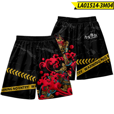 Joel – Trendige Strandhose mit Schweineprint für Herren