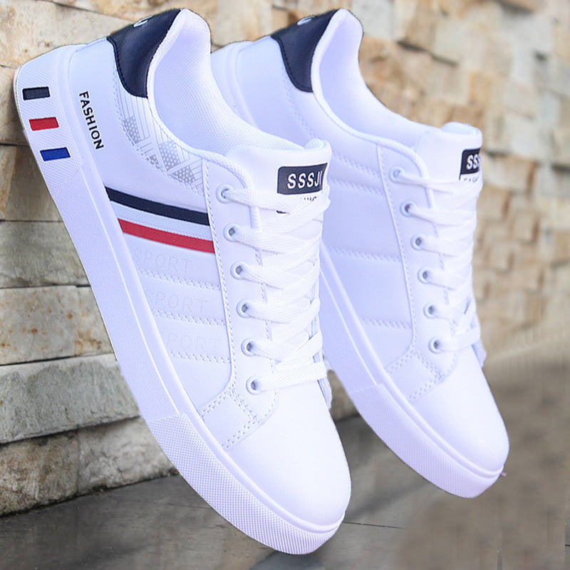 Lässiger Sneaker mit tricolor Streifen