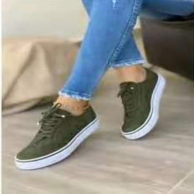 Carol – Viskose Schuhe für Damen in einfarbigem Braun mit runder Zehenpartie