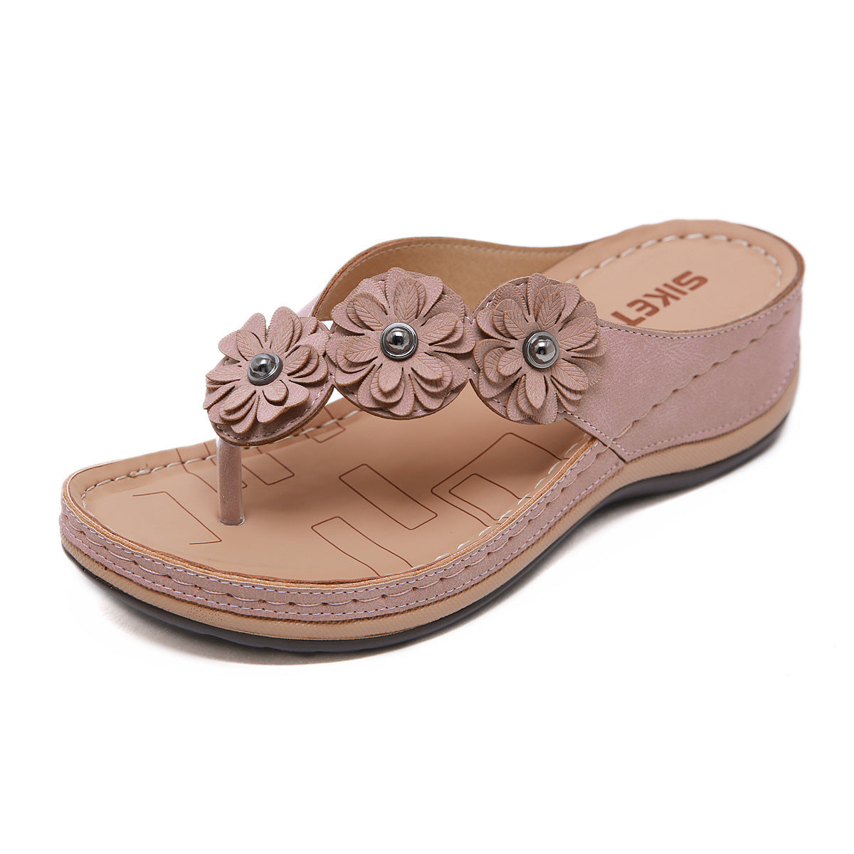 Andrea – Retro Sandalen für Damen mit Wedge-Style für den Outdoor-Strand