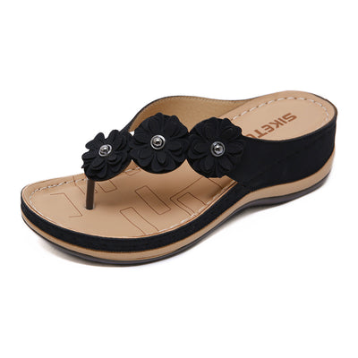 Andrea – Retro Sandalen für Damen mit Wedge-Style für den Outdoor-Strand