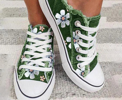 Lily – Einfache Damen-Schuhe aus koreanischem Denim-Canvas